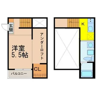 Tross港栄【2階】の間取り