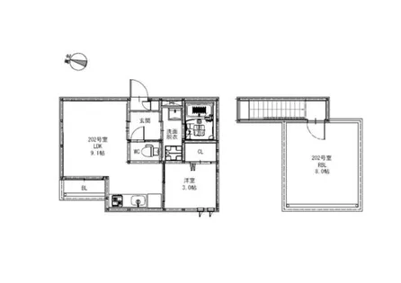 Grandtic Moralis N【2階】の間取り