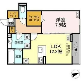 ルヴィータ広瀬【3階】の間取り
