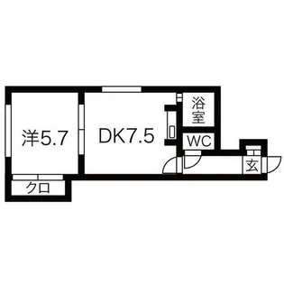 セレーナ南郷【101号室】の間取り