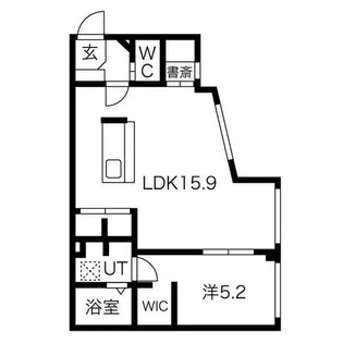 R-fino新さっぽろ【5階】の間取り