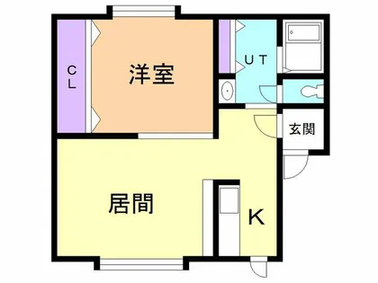 ベルシーヌ港南(蘭西)【203号室】の間取り