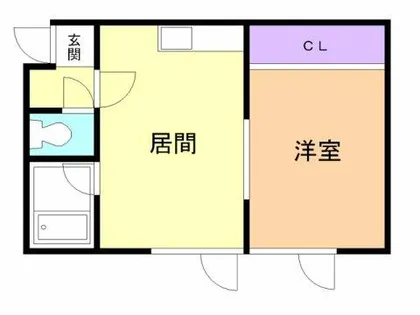 コーポあい【102号室】の間取り