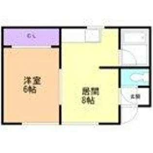 ハイツモト【206号室】の間取り