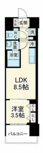 スプランディッド本町グラン【7階】の間取り