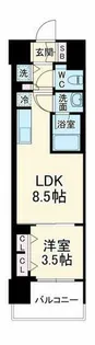 スプランディッド本町グラン【7階】の間取り