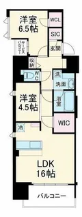 スプランディッド本町グラン【8階】の間取り