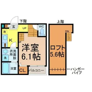 Gloria栄生(グロリア栄生)【1階】の間取り