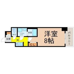 SーRESIDENCE堀田NorthII【6階】の間取り