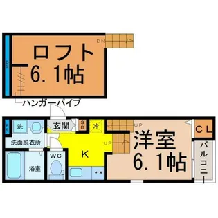 LUNA FORZA柴田【1階】の間取り