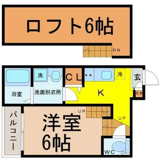 トライデント新栄I【2階】の間取り