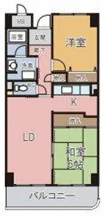 大阪府泉大津市北豊中町1丁目【マンション】の間取り
