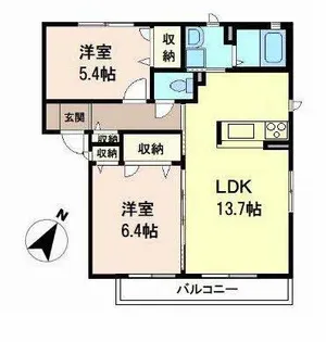 大阪府和泉市池田下町【アパート】の間取り