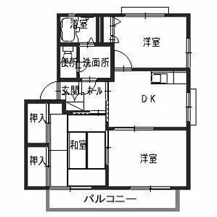 大阪府和泉市今福町2丁目【アパート】の間取り