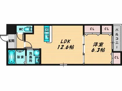 フジパレス鴻池新田Ⅴ番館【2階】の間取り