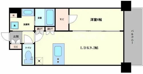 BPRレジデンス新梅田【1105号室】の間取り