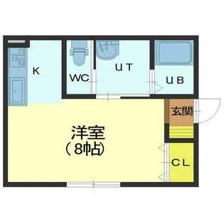 KIKI【201号室】の間取り