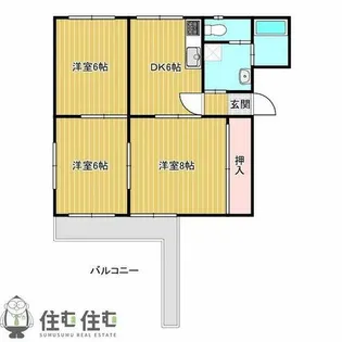 サンライズ須賀【4階】の間取り