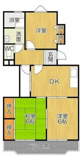 ベルハイムOKADA【C-2号室】の間取り