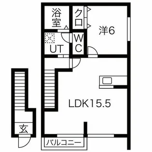 ユイマール【2階】の間取り