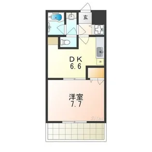 フジパレス式内町Ⅰ番館【1階】の間取り