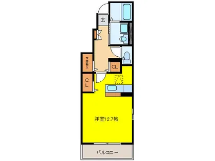 プラシード メゾン【1階】の間取り
