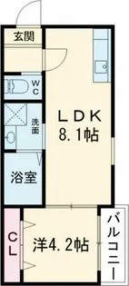 KS NORTH PLACE【203号室】の間取り
