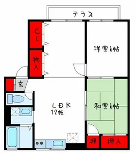 グリーンセゾン【1階】の間取り