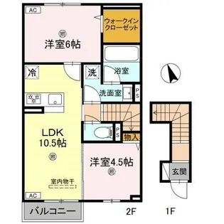 シャトレⅡ【2階】の間取り