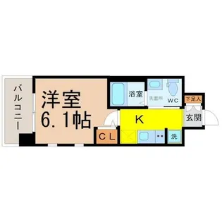 Live Casa堀田【7階】の間取り