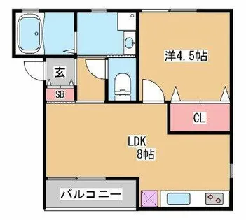KARIN舞子公園【3階】の間取り