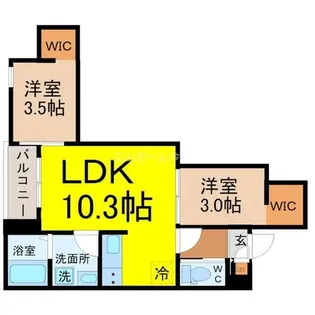 REGALEST名駅西【3階】の間取り