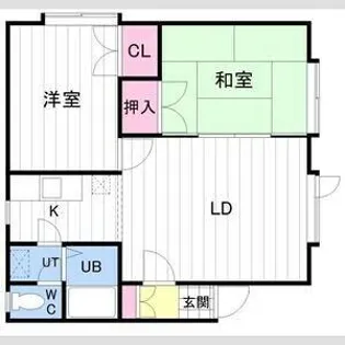 百合が原アベニュー【D202号室】の間取り