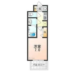S-RESIDENCE堺浜寺broad【2階】の間取り