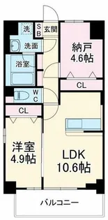 Le Mob?i天神橋(ル・モベイ天神橋)【6階】の間取り