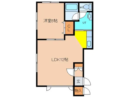 ロジュマンカナリア【201号室】の間取り
