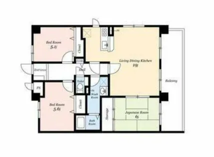 リッツプラザ城東【11階】の間取り