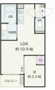 Jack shinsakaeⅠ【2階】の間取り