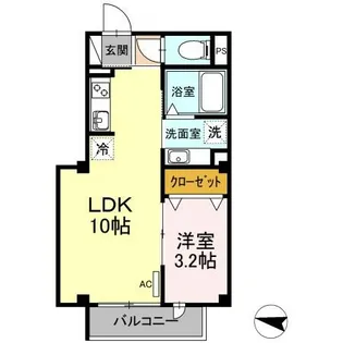 プロムナード西高蔵【1階】の間取り