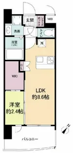 セレニテ阿波座ミラク【13階】の間取り