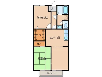 サンパティー【1階】の間取り