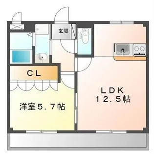 ルピナス ネオコート【1階】の間取り