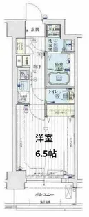 ジアコスモ難波南【7階】の間取り