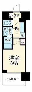 エスリード大阪エヴォルツ【3階】の間取り