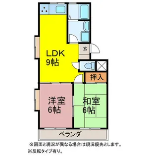 ボナールⅡ【402号室】の間取り