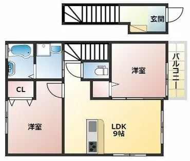 ブルージュ明石【2階】の間取り