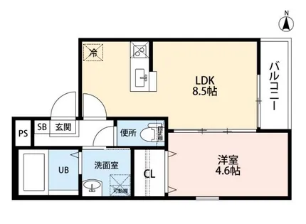ハーフス平安通 (ヘイアンドオリ)【3階】の間取り