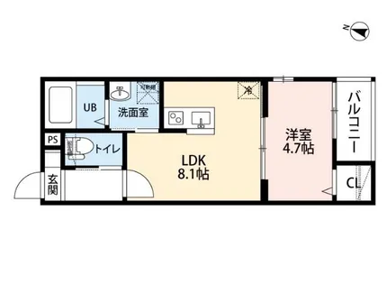 ベーネ呼続【3階】の間取り