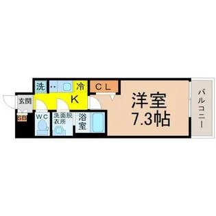 プレサンスジェネ新栄町駅前葵【9階】の間取り