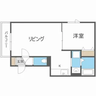 グレイス厚別【101号室】の間取り